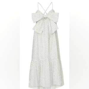 White lakia dot lakia dress size small